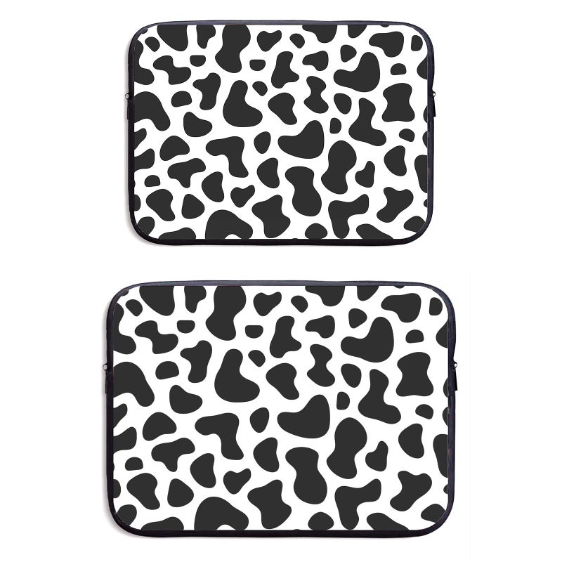 SAPOY Laptop Sleeve Case Cow Print Notebook Computer Cover Bag Compatible 13-15 Inch Laptop - Image 2
